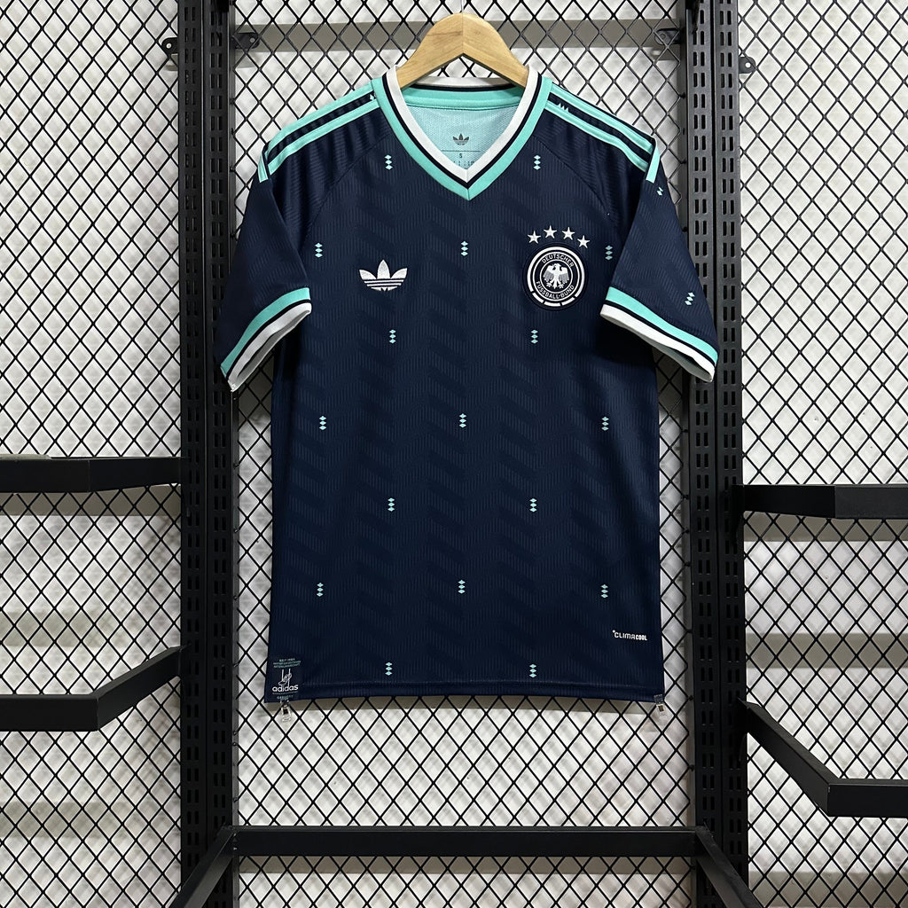 Germany Retro Navy Jersey – Four-Star Heritage Edition
