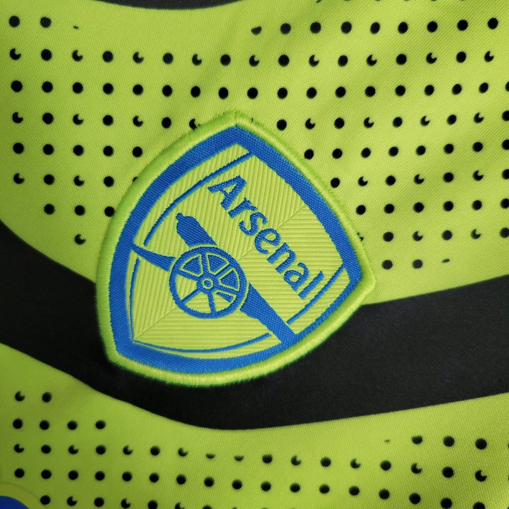 Arsenal Kids Third Kit 2024/25 – Neon Shock Edition