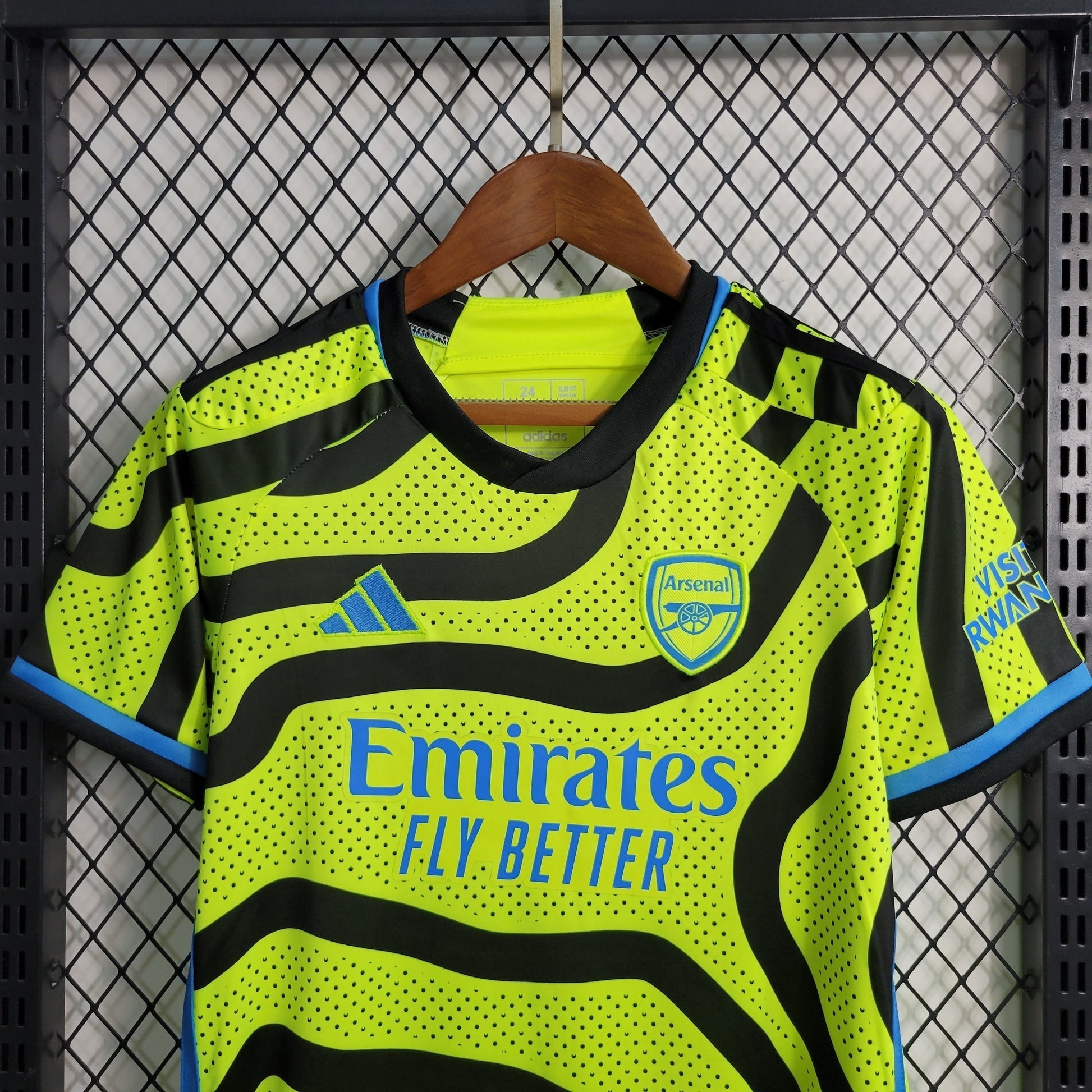 Arsenal Kids Third Kit 2024/25 – Neon Shock Edition