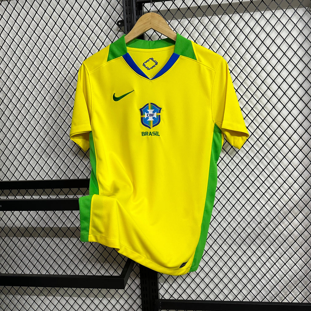 Brazil 2024 Home Jersey – Yellow & Green Edition