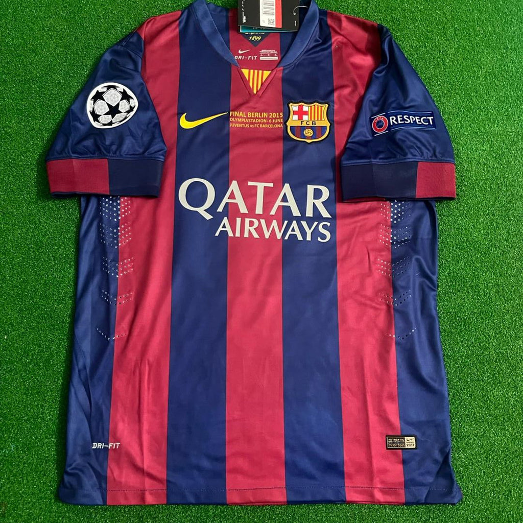 Lionel Messi Barcelona 2015 Berlin Final Champions League Jersey