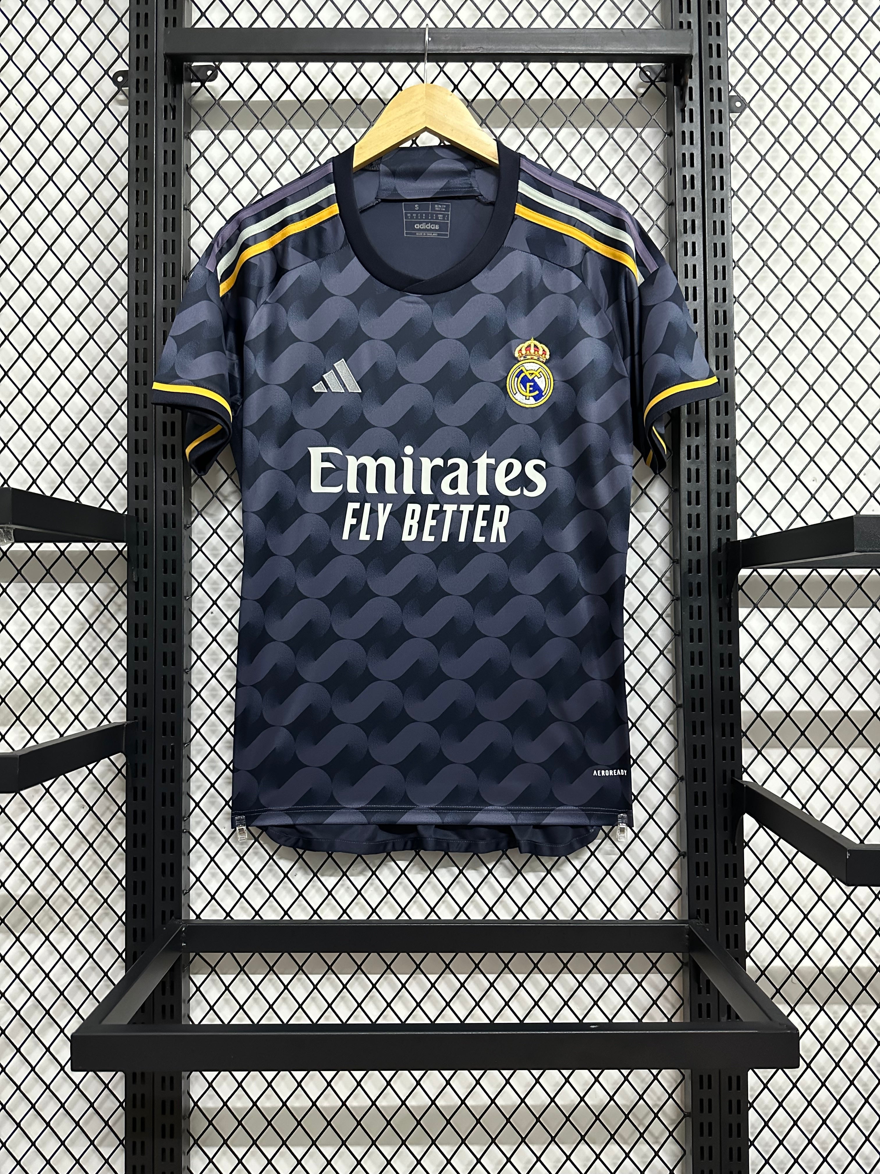 Real Madrid Away Kit 2024/25 – Dark Grey & Yellow Edition