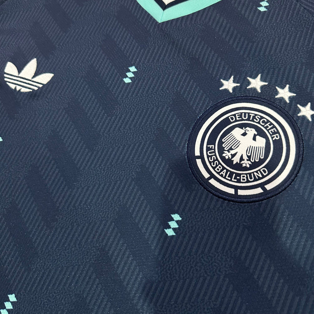 Germany Retro Navy Jersey – Four-Star Heritage Edition