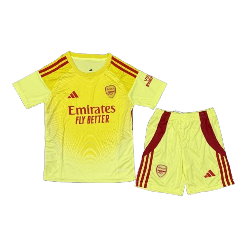 Arsenal 2024/25 Goalkeeper Jersey – Yellow Kids Edition