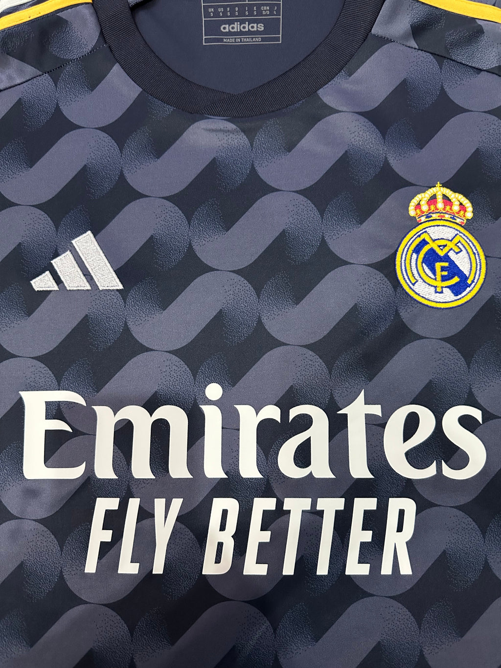 Real Madrid Away Kit 2024/25 – Dark Grey & Yellow Edition