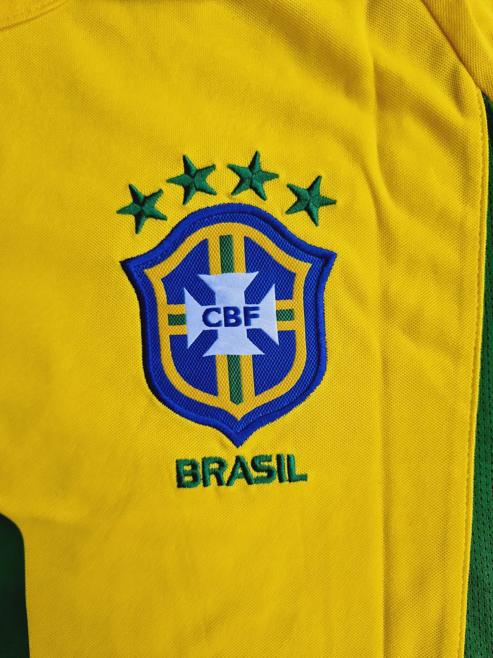 Ronaldinho Brazil 2002 World Cup Retro Football Jersey